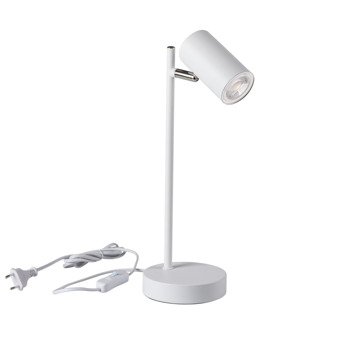 Lampa biurkowa regulowana EVALO TL biała 1xGU10x10W Kanlux