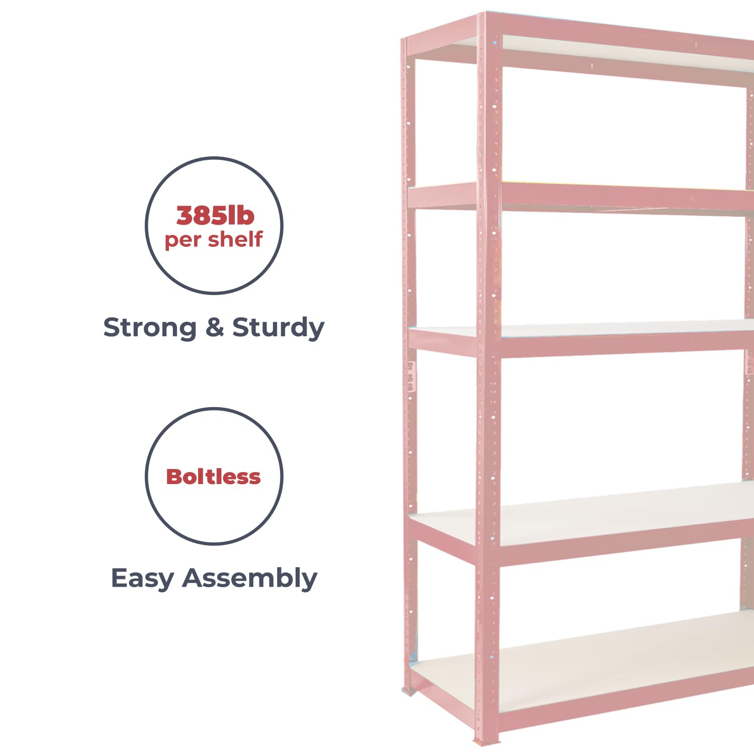 Étagère de garage G-Rack : 180 cm x 90 cm x 30 cm | Deux compartiments, unité bleue à