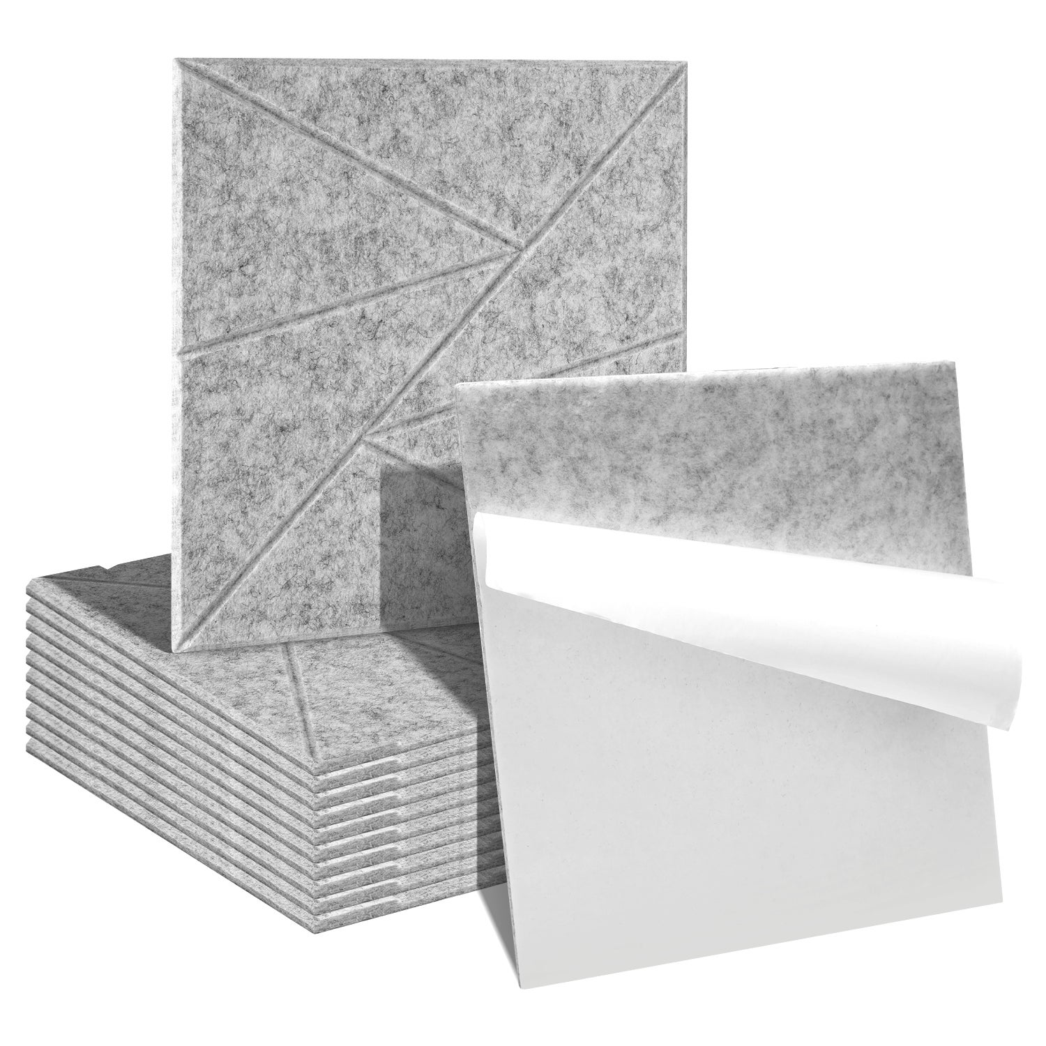 6 Panneaux Acoustiques En Feutre Haute Densité – 400x300x9 Mm – Pour Absorption Bruit Et écho – Studio, Bureau, Home Cinéma