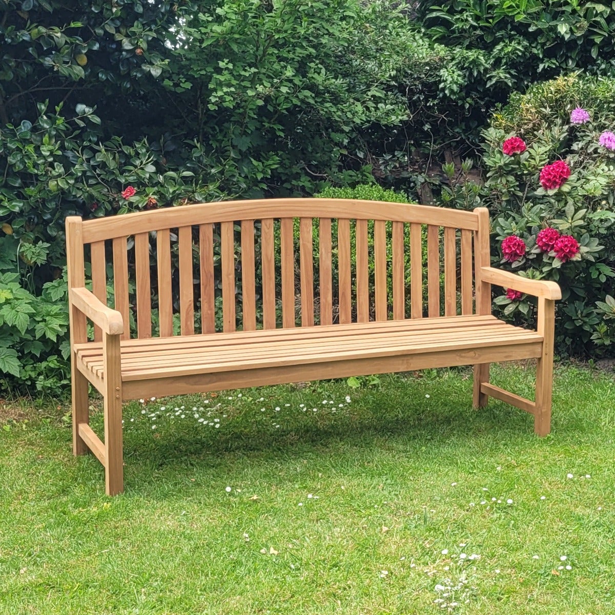 Banc en teck massif Cambridge 180 cm - 6