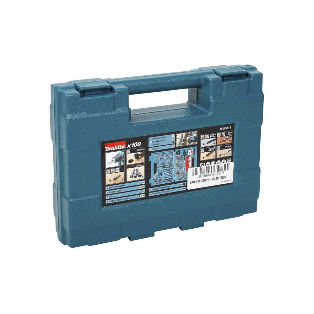 Jeu de 100 pièces d'embouts et forets dans coffret - MAKITA B-53811 - 3