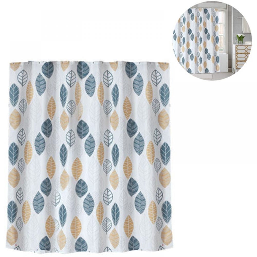 Momooda Rideau de Douche Pliable Aimantée en Lin Anti-Moisissure Momooda Rideau de Douche Pliable Aimantée en Lin Anti-Moisissure