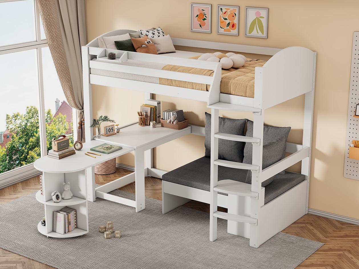 Letto Estraibile Letto A Soppalco Con Divano Letto A Scomparsa