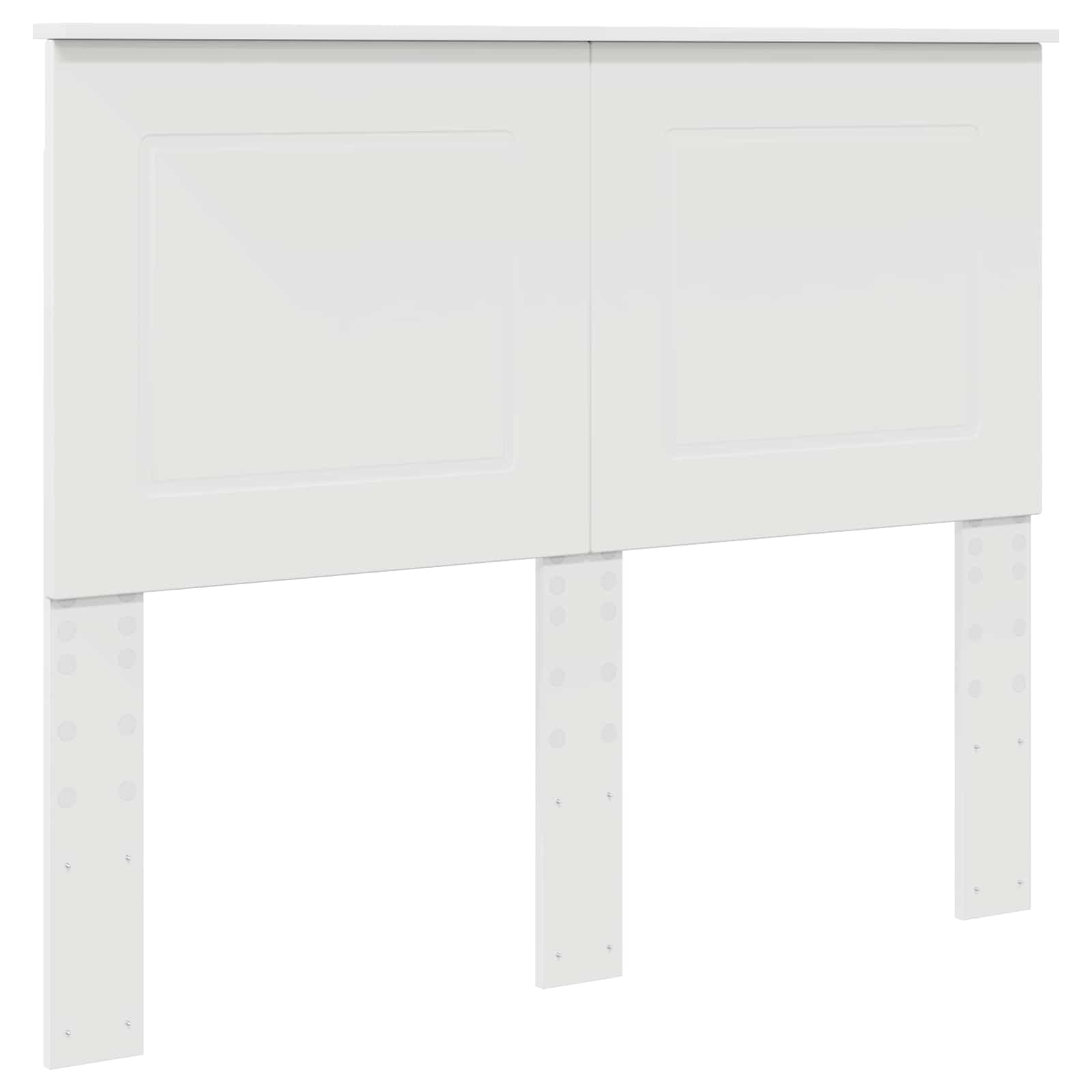 Cadre de lit blanc 120 x 200 cm en pin massif - 6
