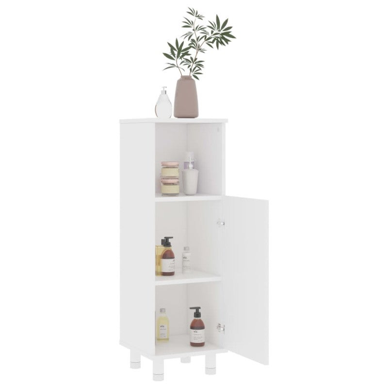Armoire de salle de bain Blanc 30x30x95 cm Bois d ingénierie - 3