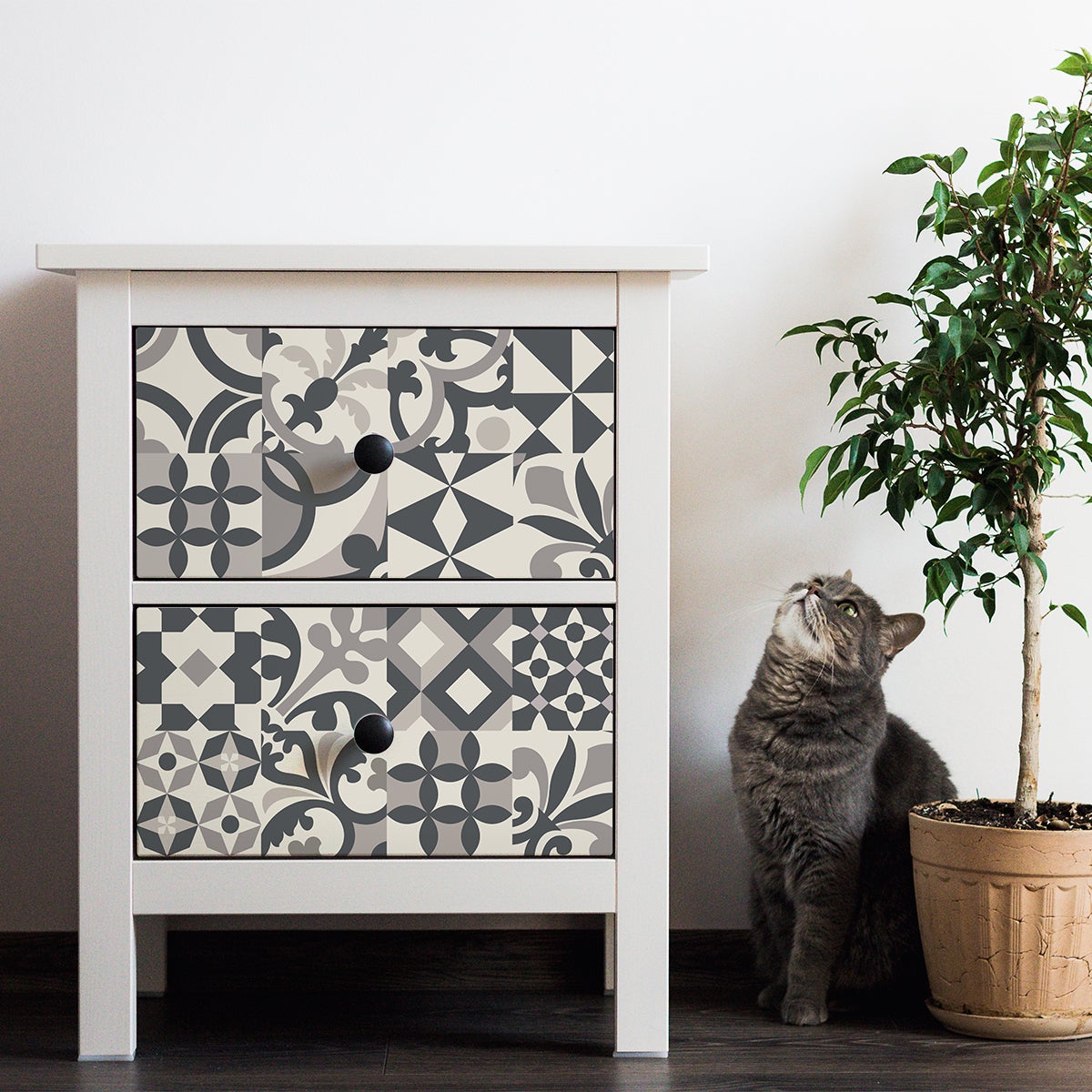 24 adesivi piastrelle di cemento mobili linza - Sticker adesivo - adesivi murali - 24stickers20x20cm - 5