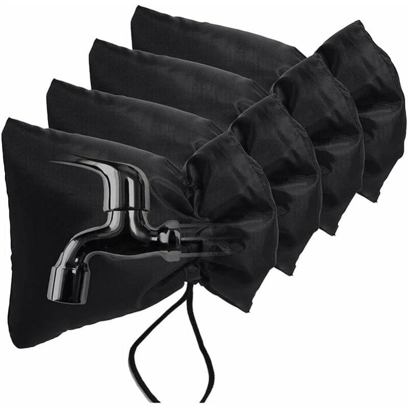 4-pak osłon na krany zewnętrzne do ochrony przed zamarzaniem zimą, kran ogrodowy, izolacja rur 18x14 cm