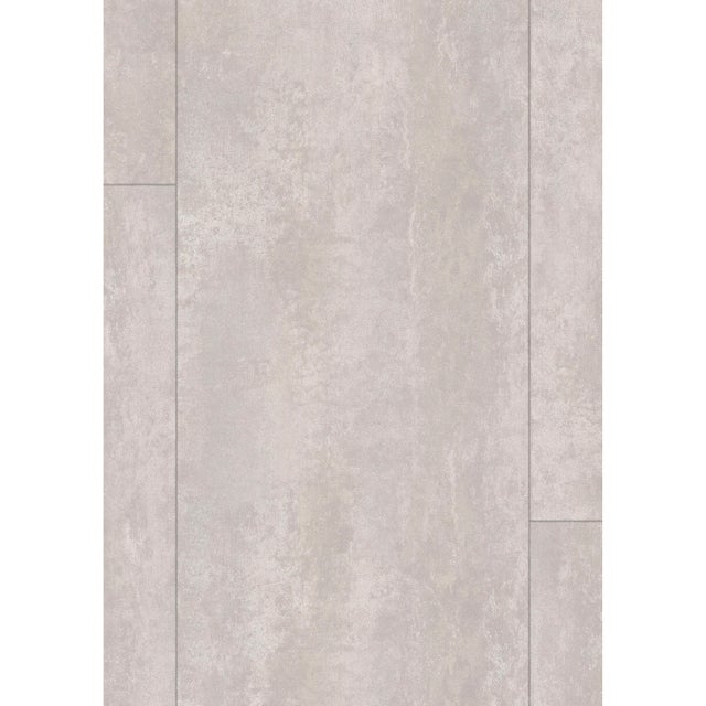 ARTENS - Échantillon de dalle PVC - 28 x 15 cm - Sol PVC à clipser SIBAI avec sous-couche intégrée - INTENSO EXTREM - Effet béton beige - Epaisseur