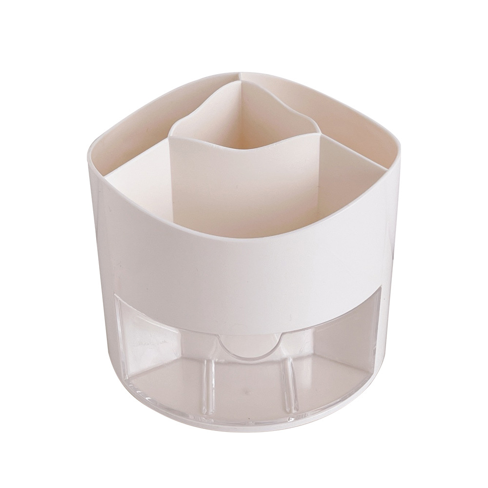 Support De Pinceaux De Maquillage Rotatif à 360 °, 5 Emplacements De Rangement Pour Pinceaux De Maquillage, Porte-stylos Pour Coiffeuse, Bureau, Comptoirs De Salle De Bain, Style Nordique étanche