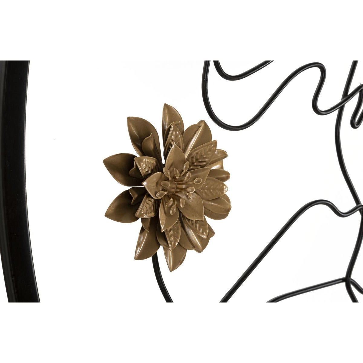 Specchio con Cornice Luna 4, Metallo, Nero, Seven Design - 2