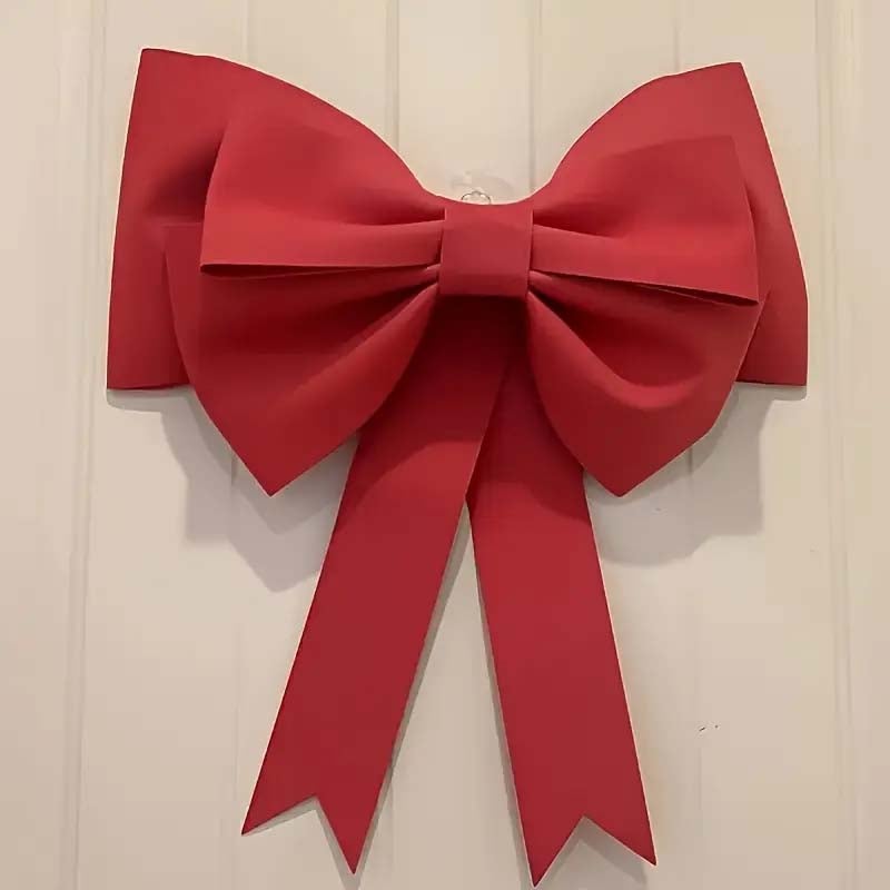 2 un Laço Vermelho Extra Grande em EVA leve e durável – Decoração Natal, Casamento, Dia dos Namorados, Ano Novo, Presente ou Casa - 4