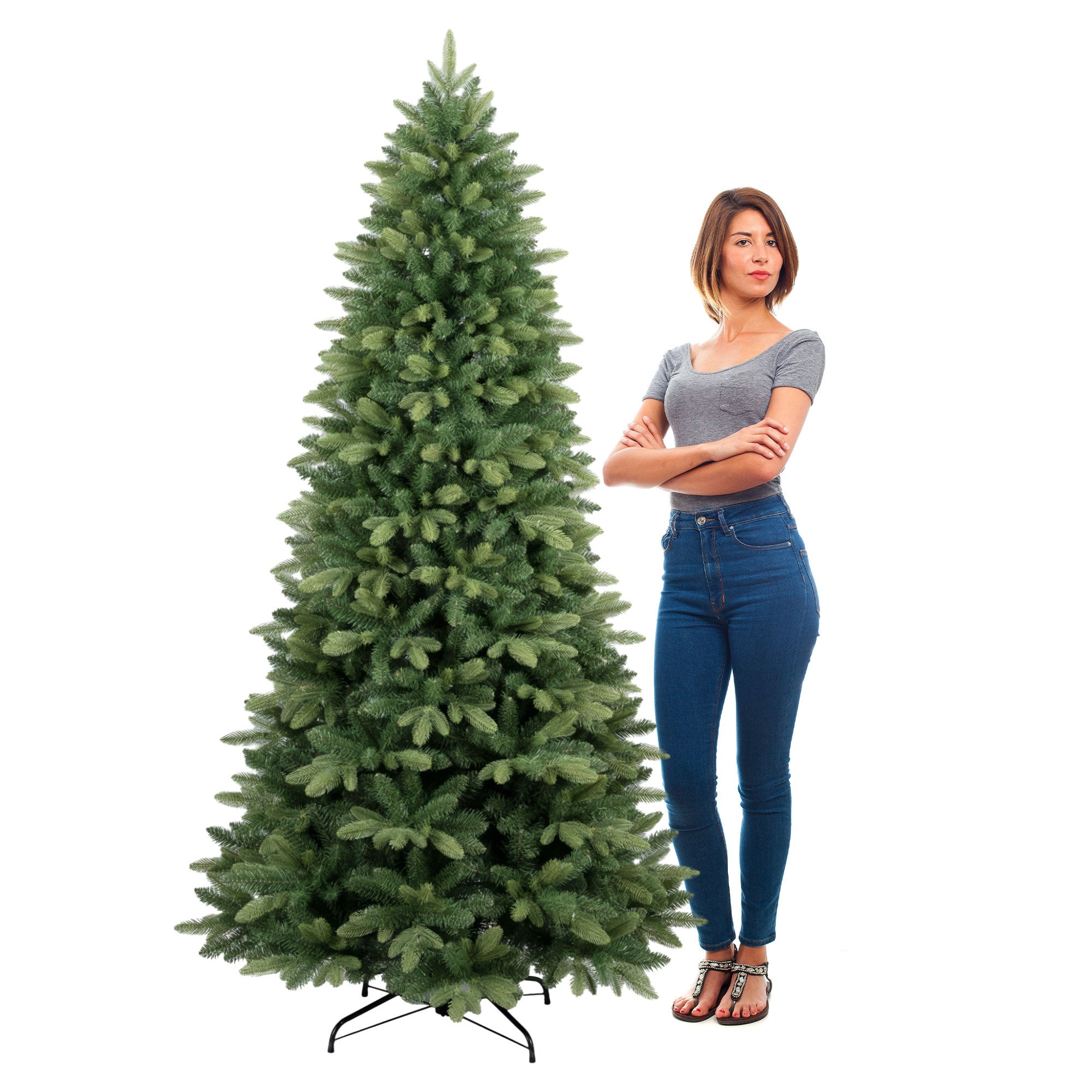 Venus - Albero di Natale effetto realistico in PE e PVC ø96x180H, 937 Punte - 8