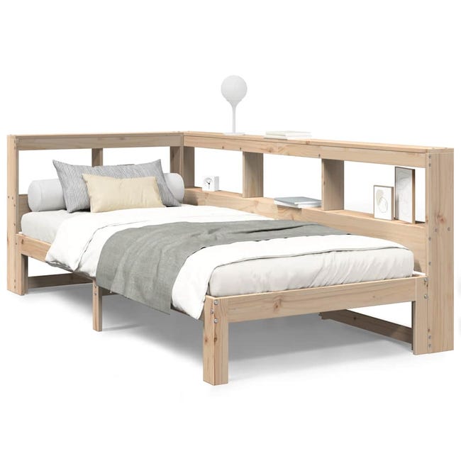 Letto Impilabile VidaXL 75x190cm In Legno Di Pino Massello - Design Minimalista, Base Con Doghe - Foto 7