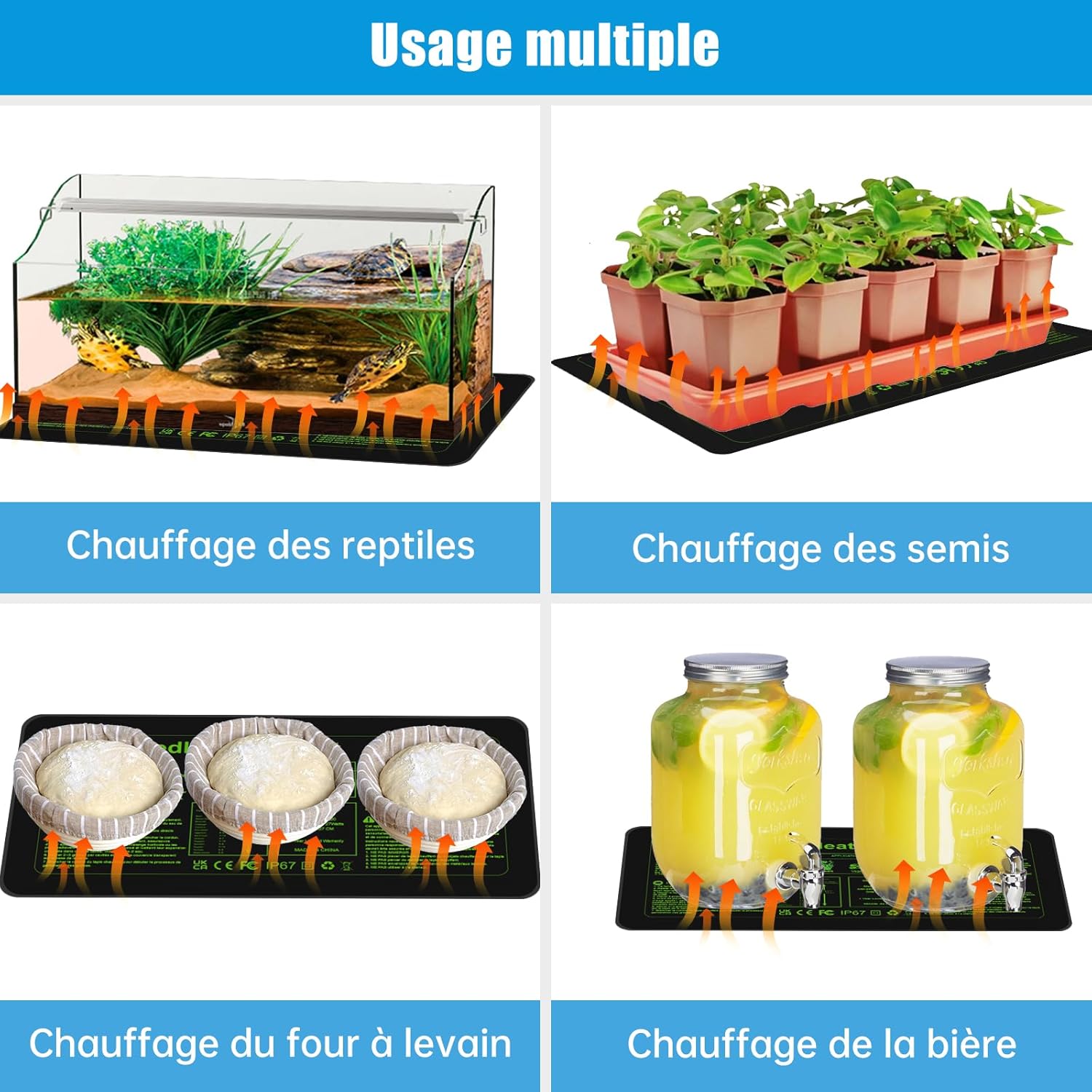 2 Tapis Chauffants pour Semis 10