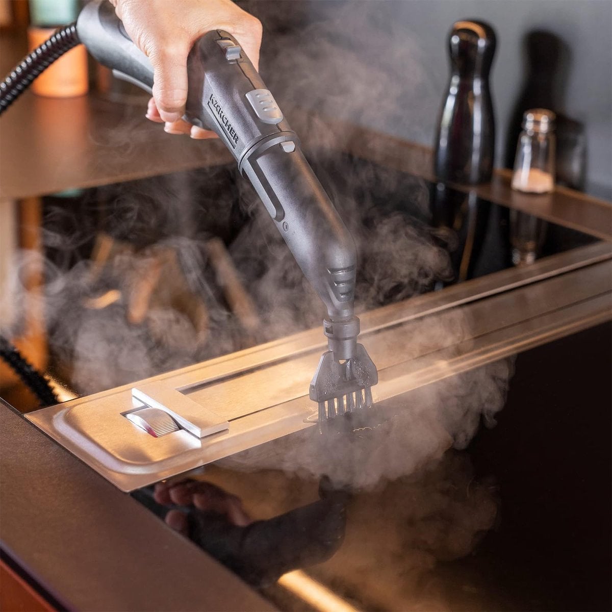 Paquet de 12 adapté aux accessoires pour nettoyeur vapeur Kärcher Easyfix SC1 SC2 SC3 SC4 SC5 - Set de buses à brosse ronde - Pièces de rechange pour - 7