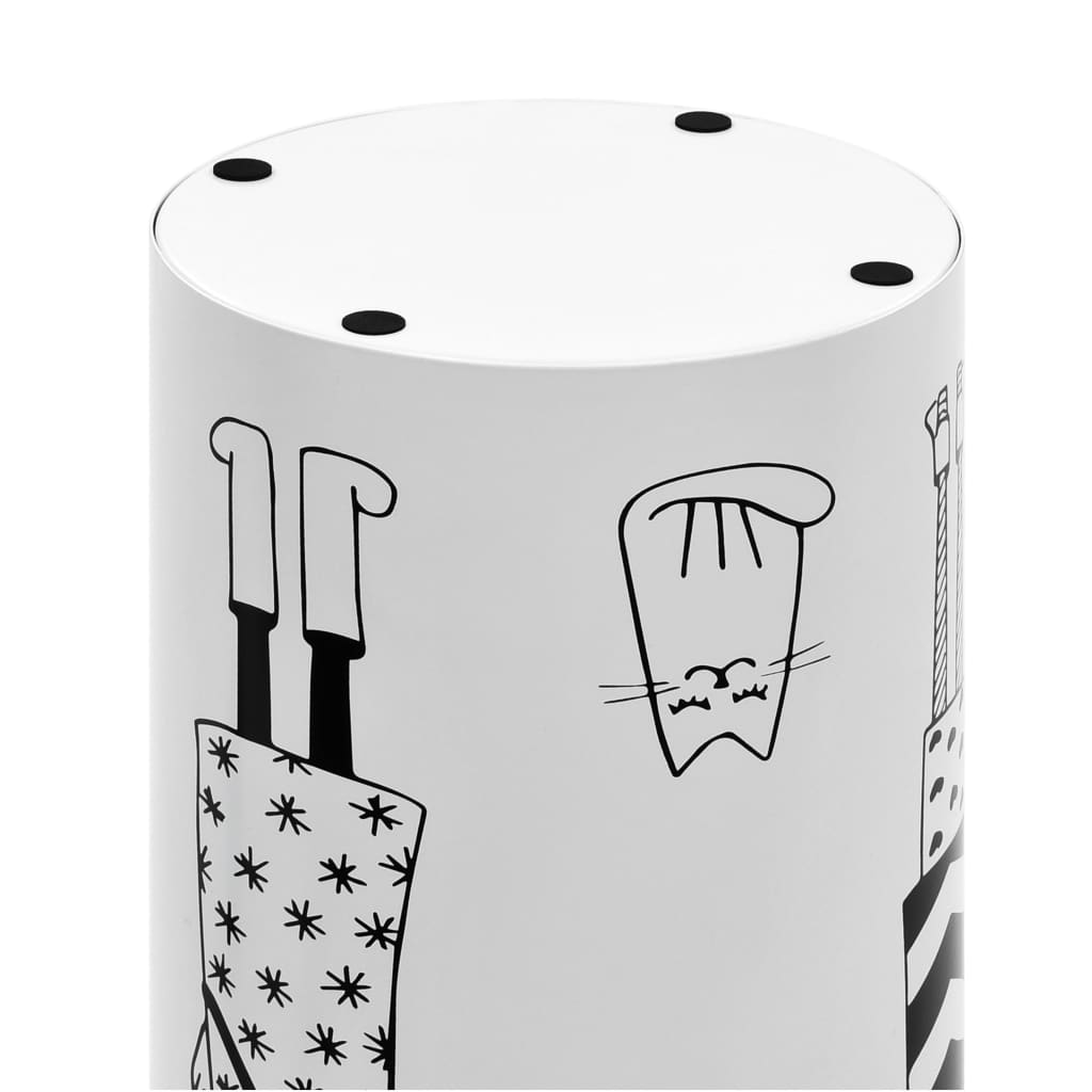Porte-parapluie Femmes Acier Blanc - 5