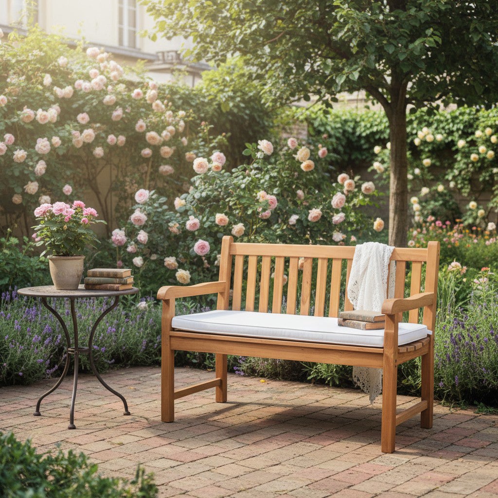 Banc en teck massif Notting Hill 130 cm - 5