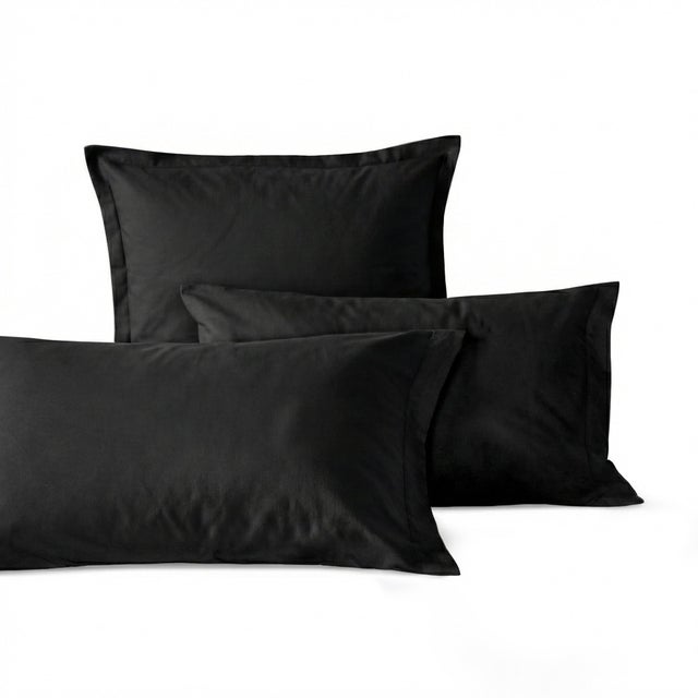 Basic Taie d'oreiller Noir 60x60 (x2)