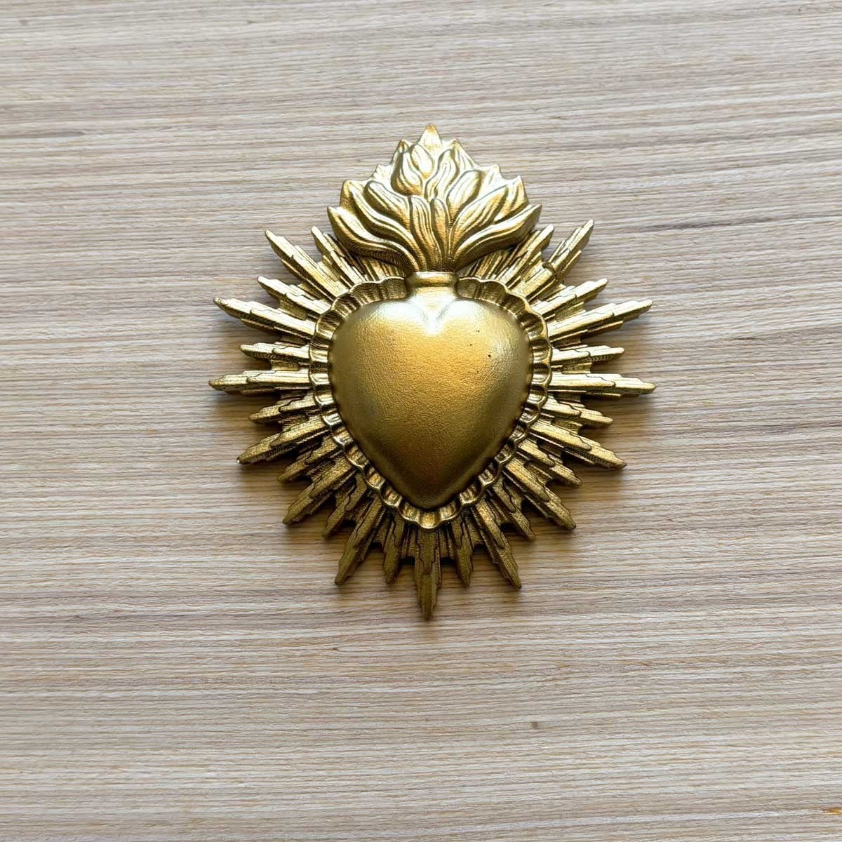 Déco murale Coeur amour Ex-voto doré - 5