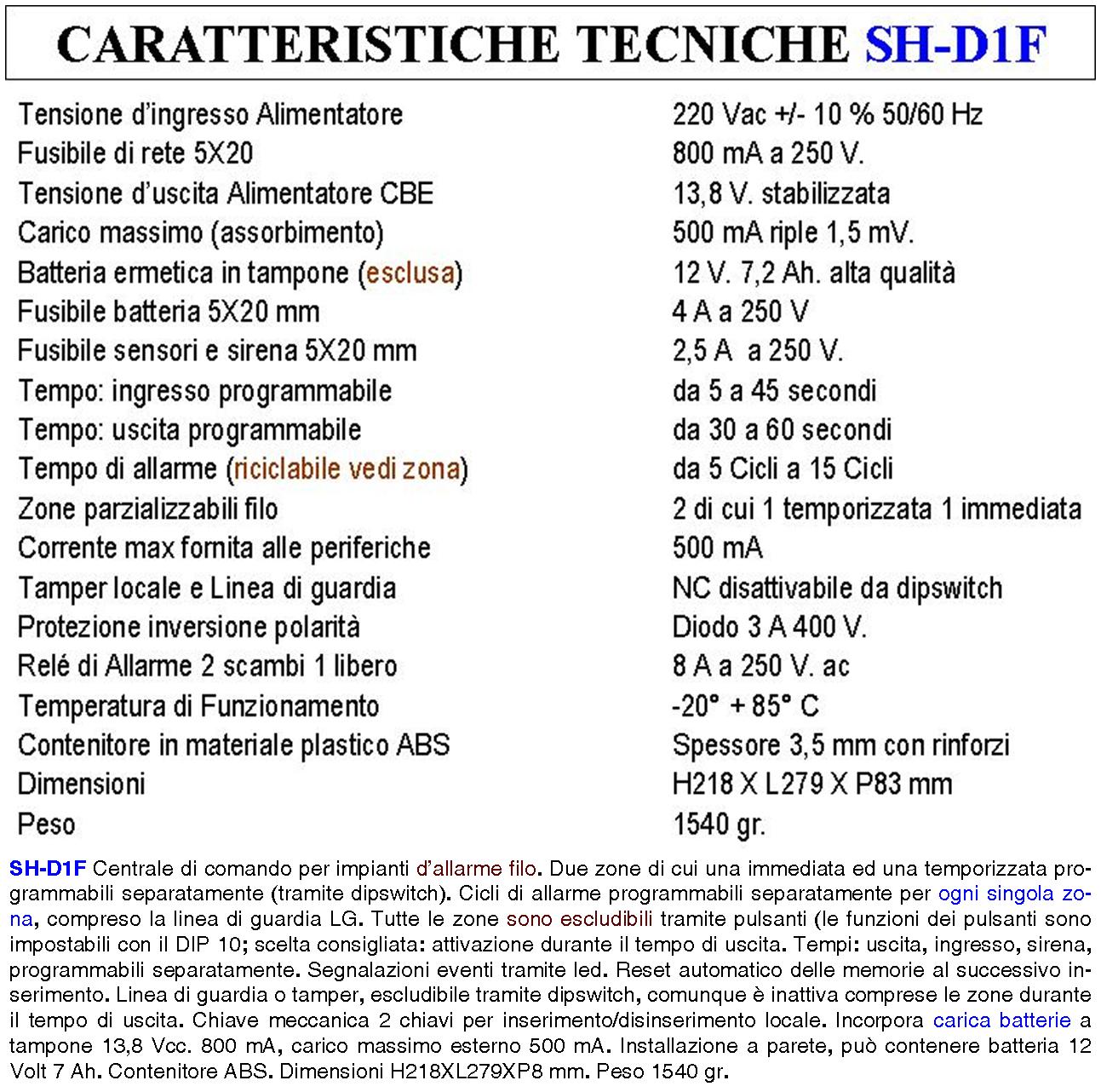 Diana Centrale 2 Zone Allarme Chiave Meccanica Batteria 12 V 1,2 Ah per Impianto Antifurto Filare. Gestisce Sensori Ingresso Per Comando Remoto o Tele - 3