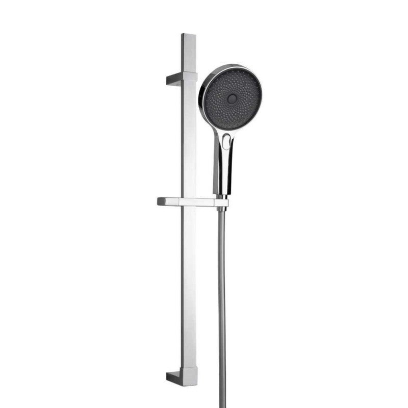 Soffione doccia diam. 20 cm orientabile abs nero opaco