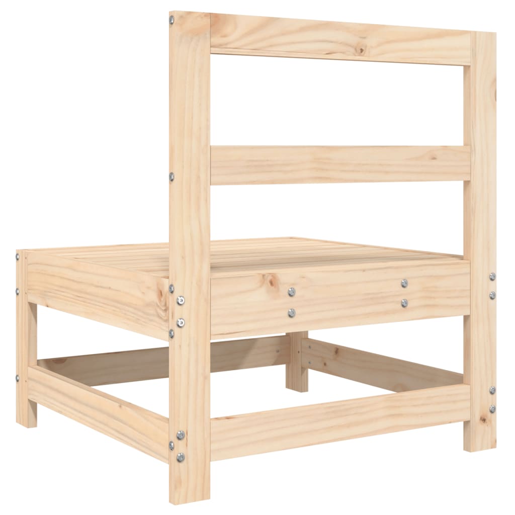 Canapé central de jardin，Canapé d'extérieur，Sofa de jardin bois de pin massif CFW598527 - 5