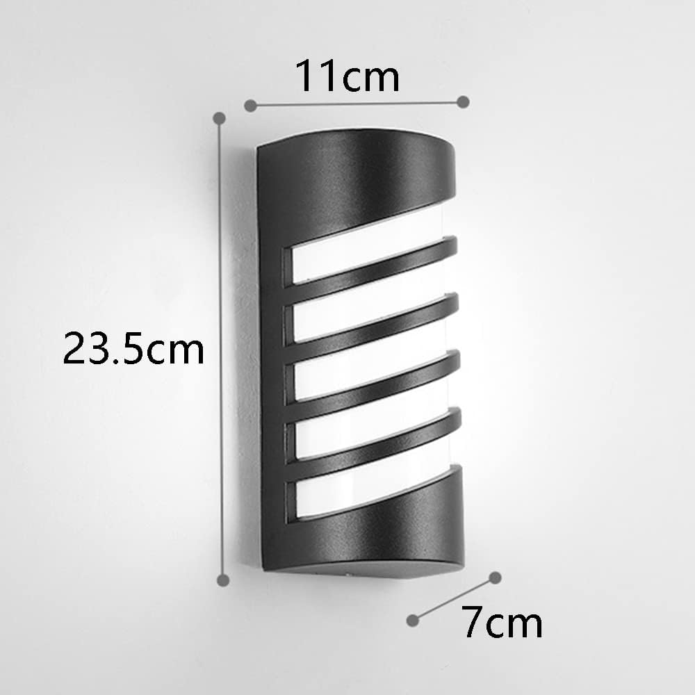 Appliques murales d'extérieur LED 7 W, étanches IP44, luminaires décoratifs Modernes pour Jardin, en Plastique, idéal pour Un Jardin paysager - 7