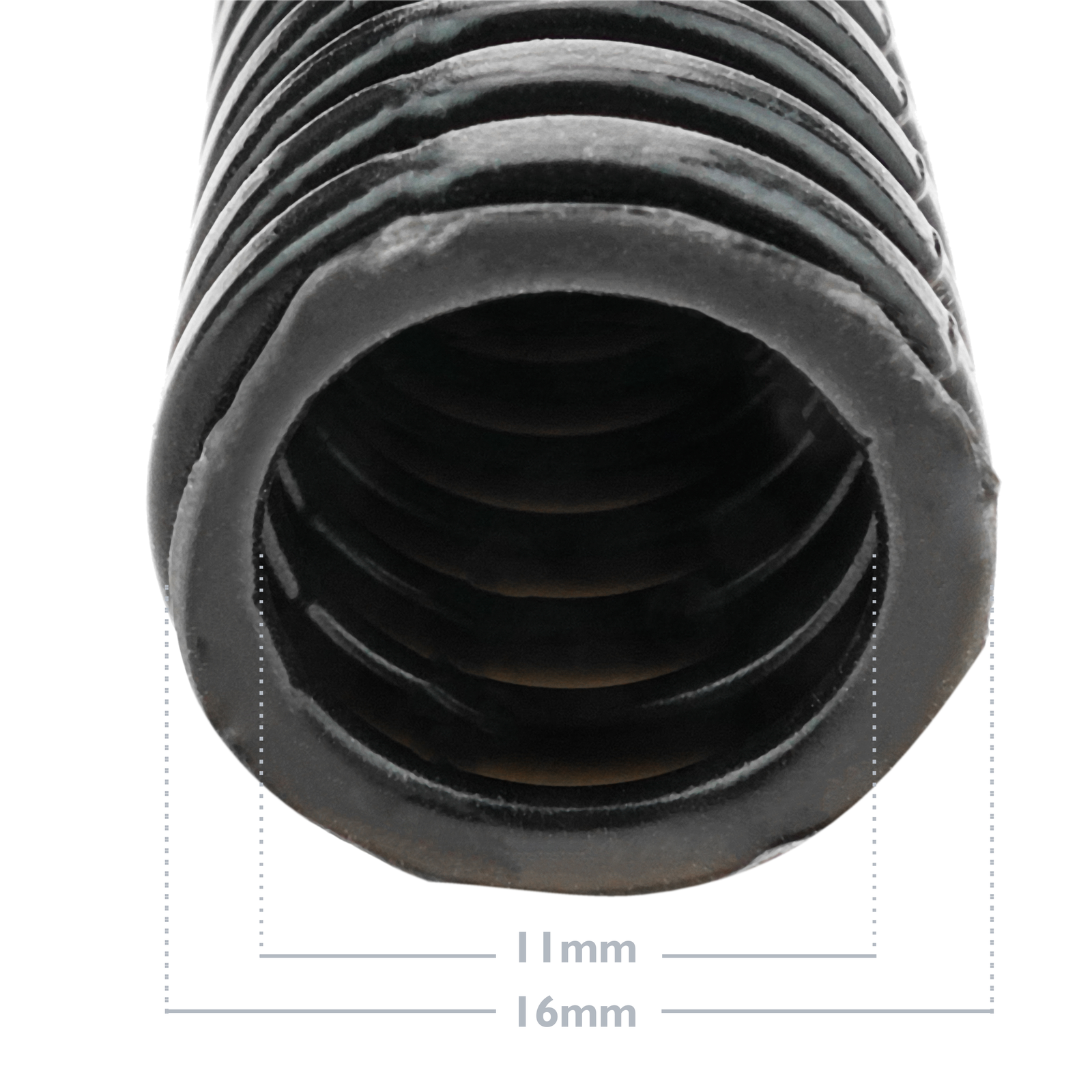 Tube intérieur ondulé M-16 10 m noir - 3