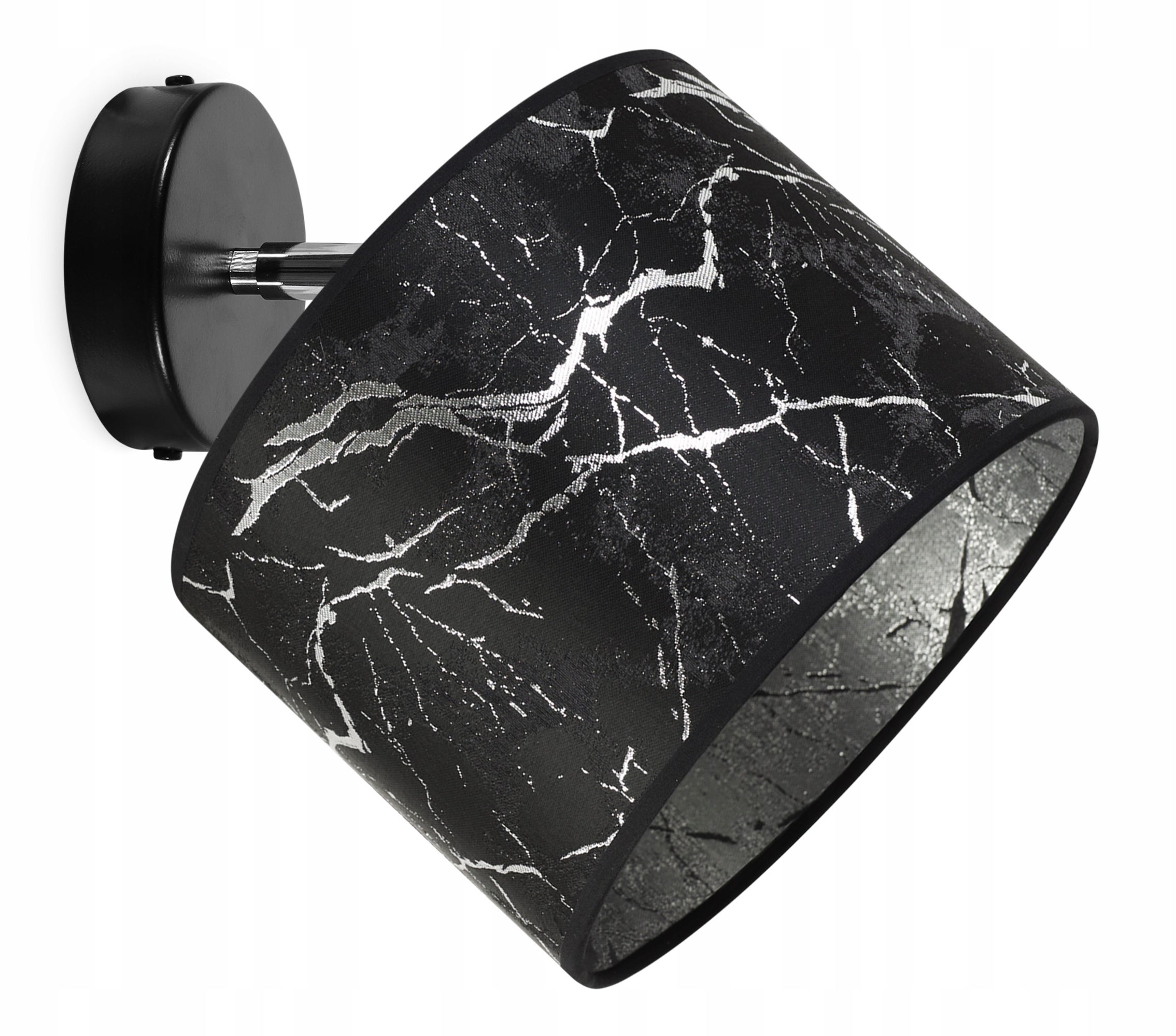 Lampă de tavan aplică Light Home LH Werona 1x E27 60W negru/argintiu