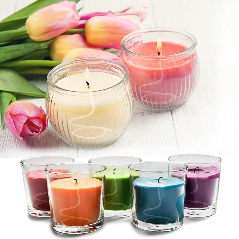 Kit Stoppini Per Candele Fai Da Te - 10 Pezzi Da 10 Cm, Con Centrino E 10 Adesivi, Cotone Naturale Precerato