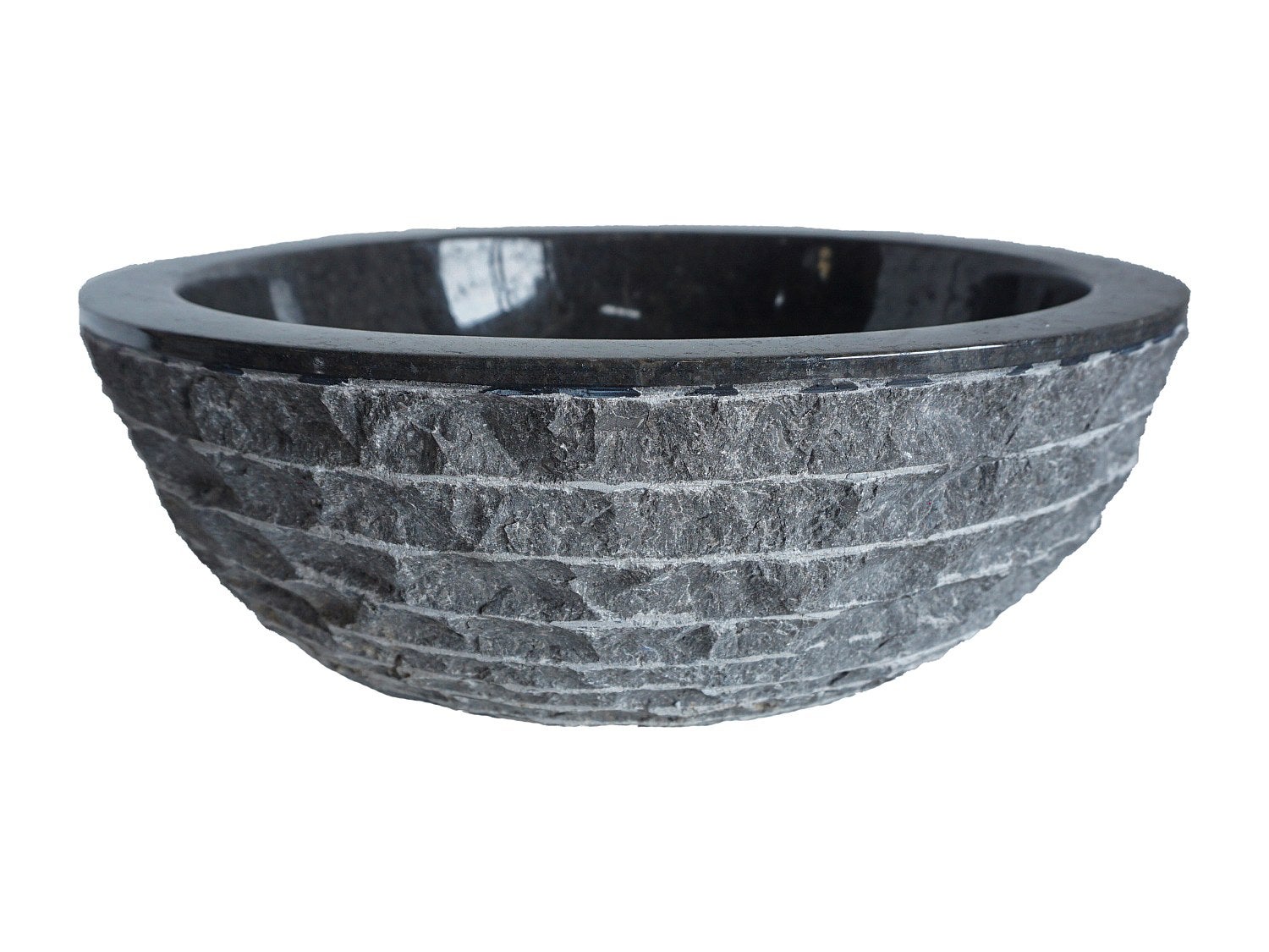 Vasque de salle de bain en marbre MUKI - Couleur grise - 2