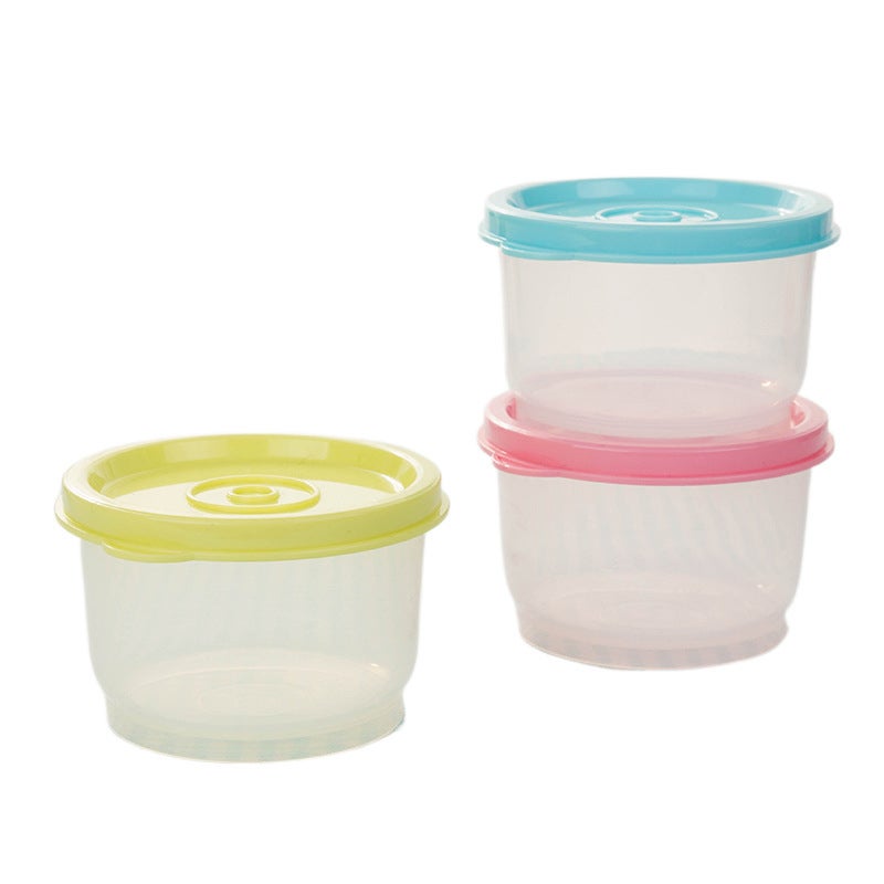 Zestaw 6 małych pojemników do przechowywania z pokrywkami, 160 ml, hermetyczne pojemniki do przechowywania, mini plastikowe pojemniki do przechowywani