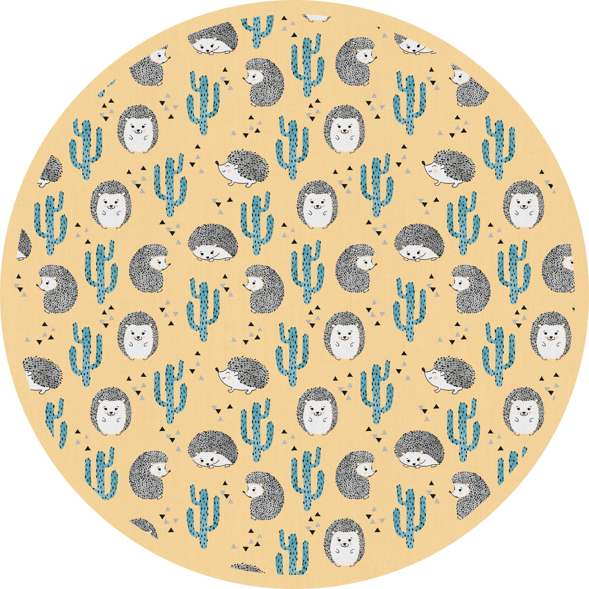 Tapis Antidérapant En Vinyle Pour Enfants Rey León [Diam] 180 Cm - PVC Imprimé, Lavable