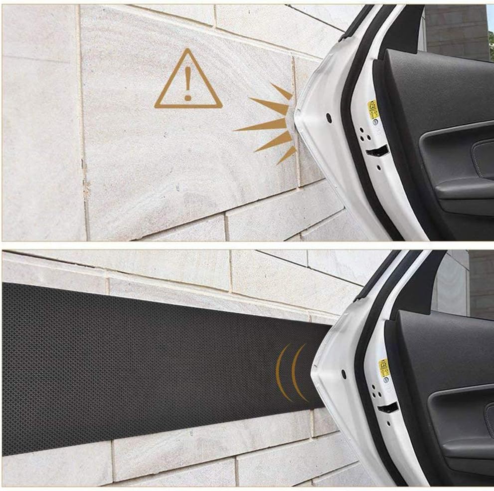 Protection murale autocollante pour garage (2 rouleaux de 200 cm x 20 cm x 4 mm) : protège la porte et le pare-chocs de votre voiture. - 4