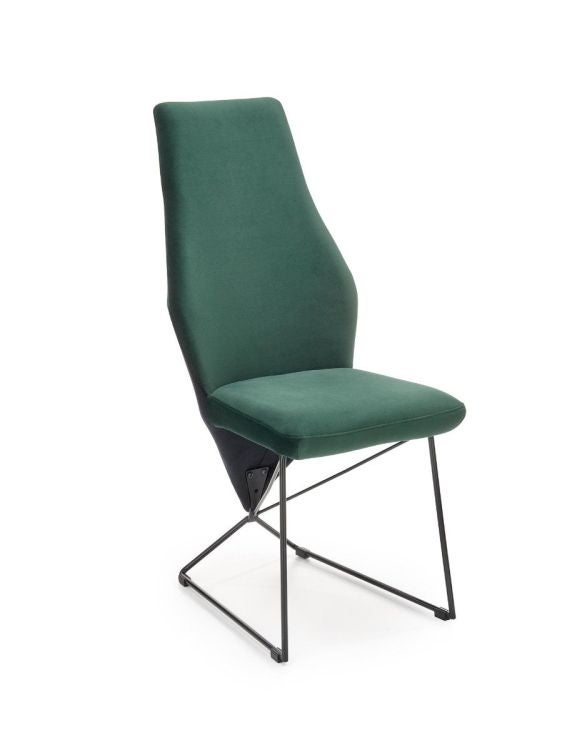 Krzesło K485 VELVET ciemnozielone