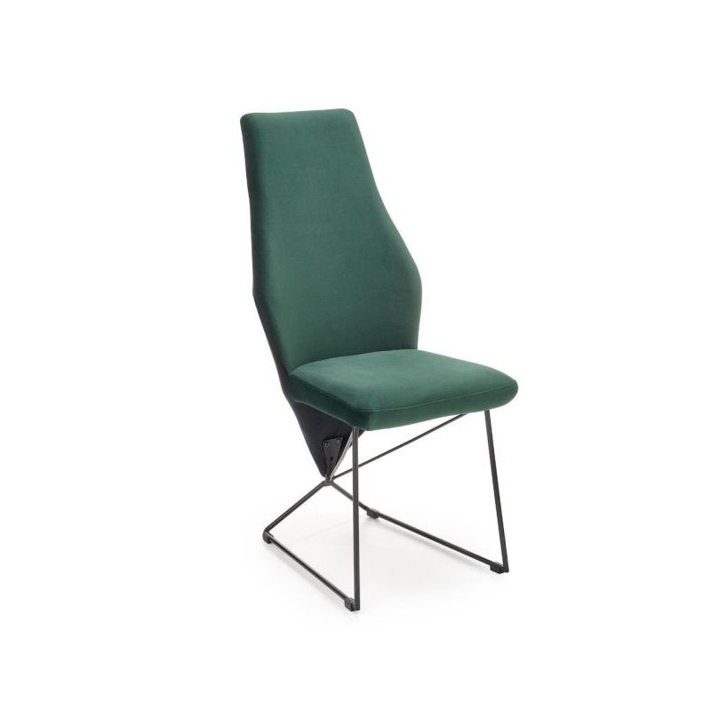 Krzesło K485 VELVET ciemnozielone