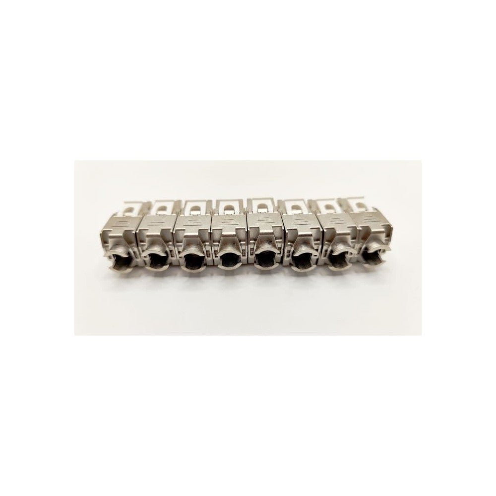 Pack de 8 noyaux keystone RJ45 Cat.6a - LINEAIRE - PRC624AK8 - 2 avec façades colorées - 4