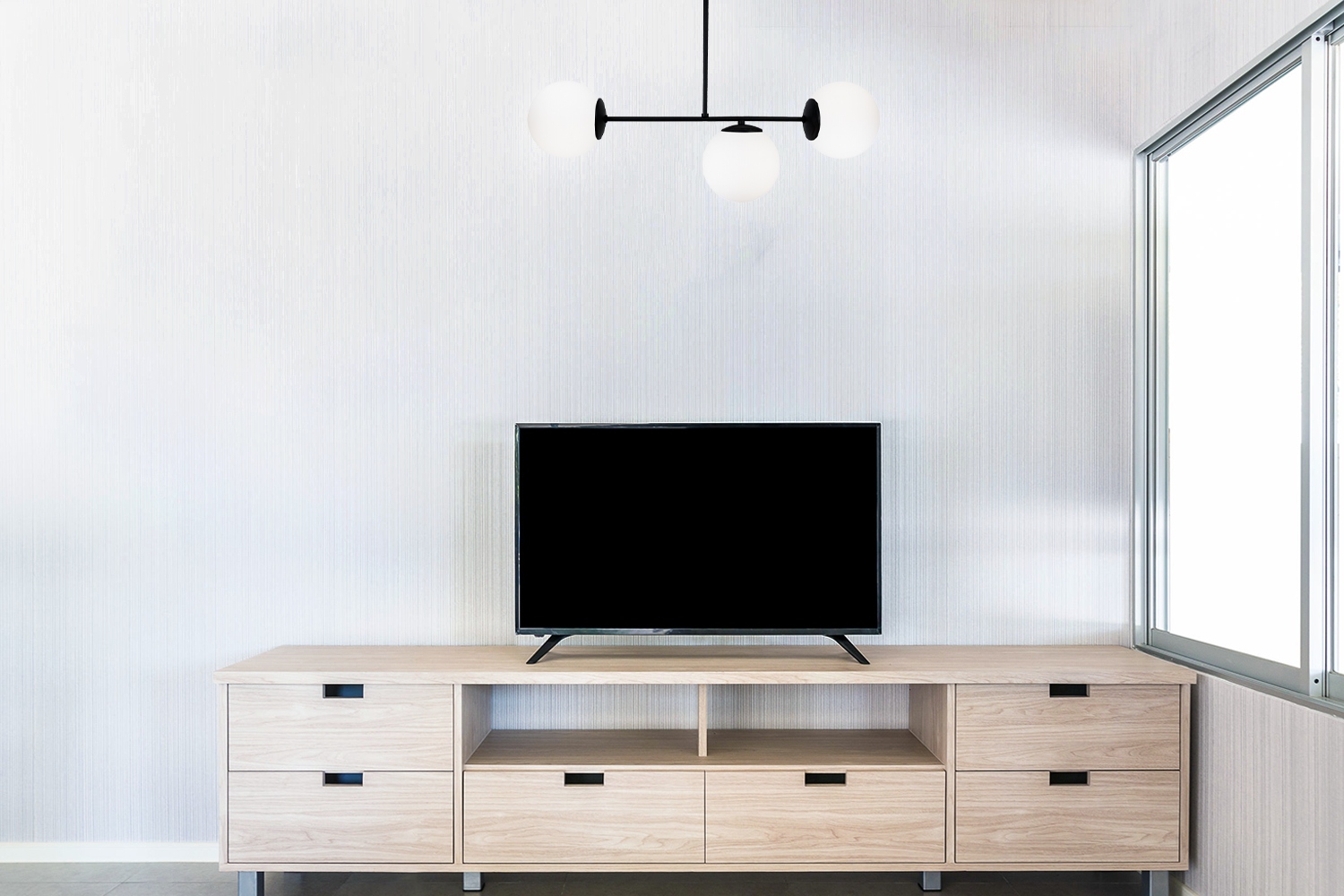 Lampa sufitowa wisząca Palermo loft 3xE14 klosz kula biała/czarna Light Home LH - 4