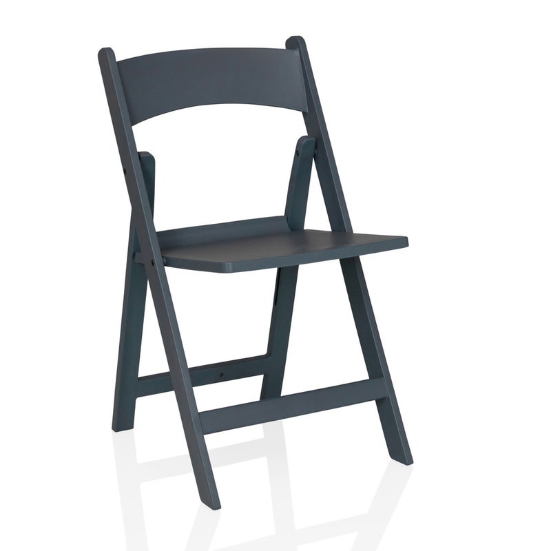 Krzesło ogrodowe / Krzesło składane Travano 1 (Zestaw 2 szt. / 2 krzesła) tworzywo szare hjh LIVING