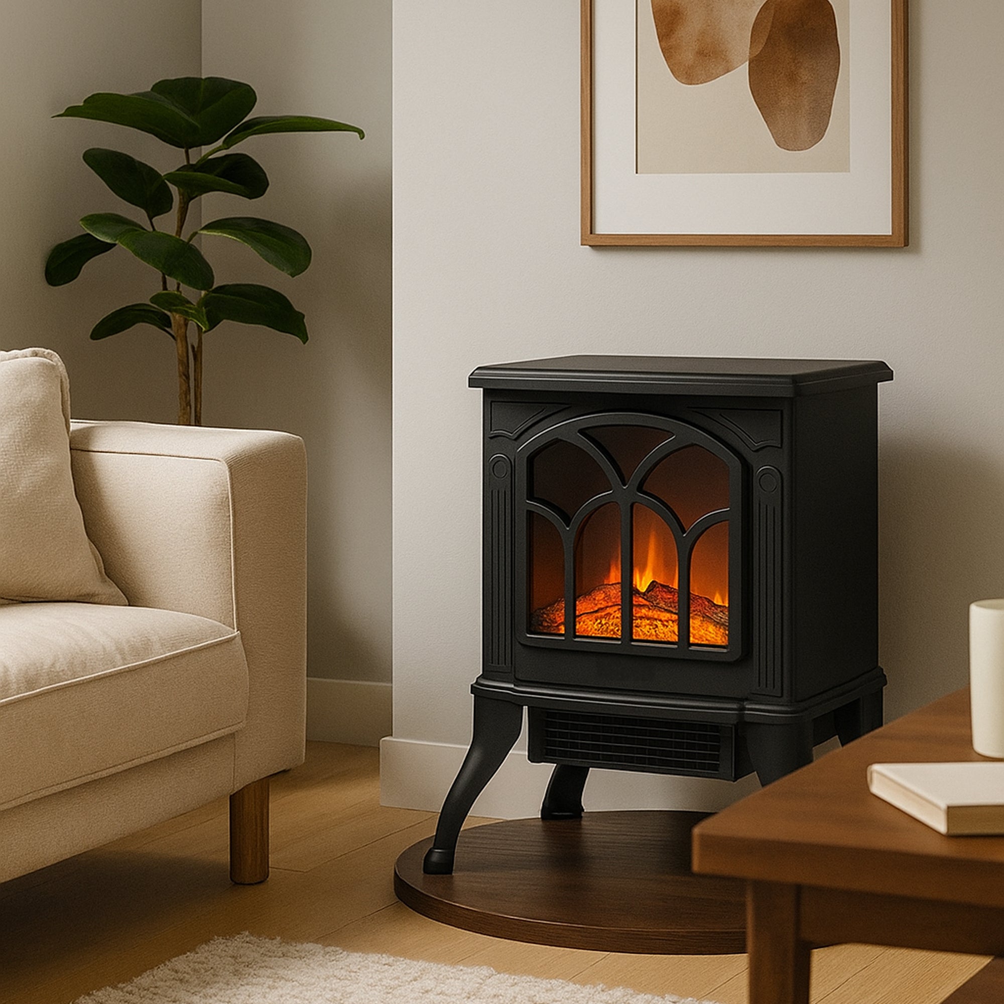 Poêle/Cheminée Electrique Ideria 1800 W Sannover - 3