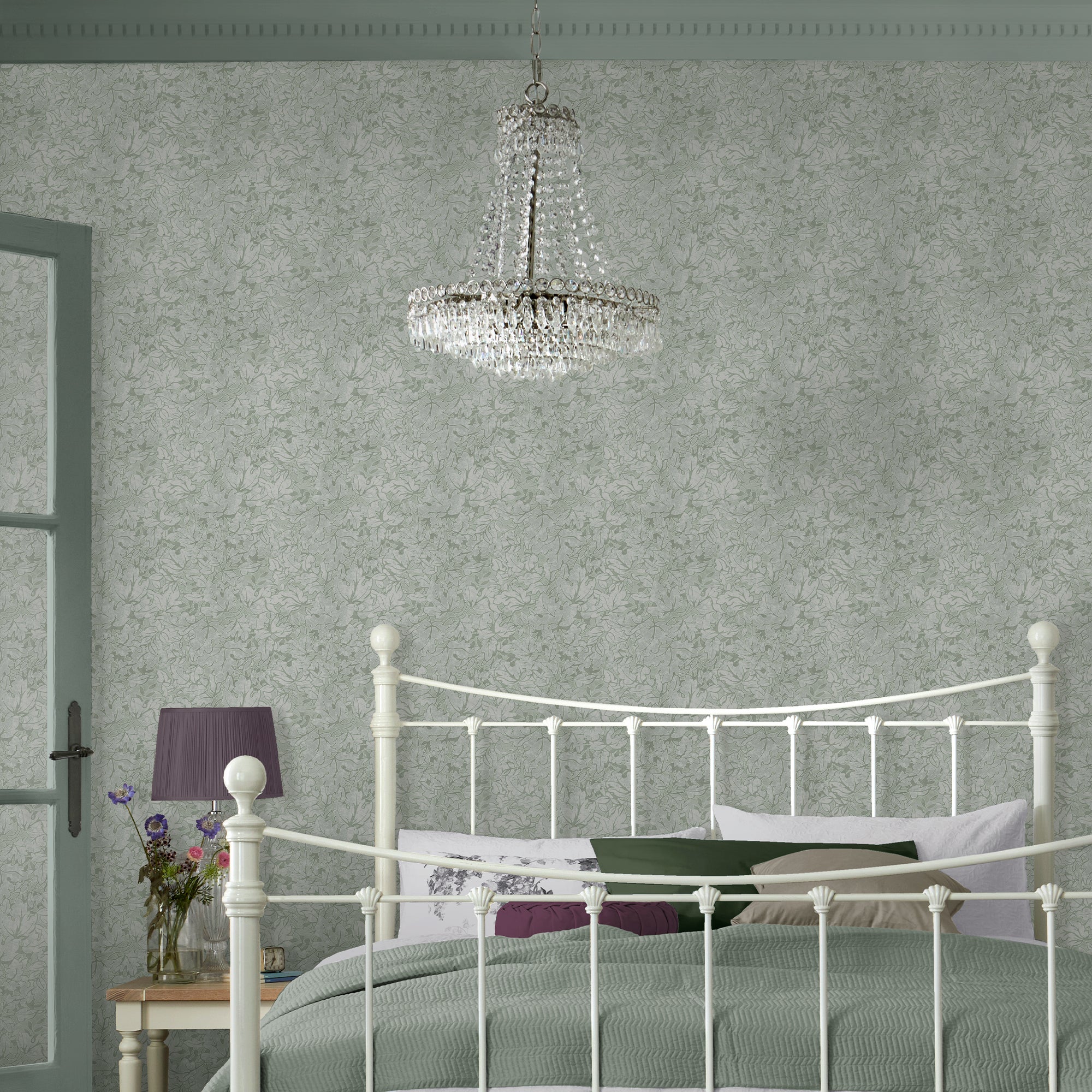 Laura Ashley Tapeta filzelinowa CORRINA LEAF 10 m x 52 cm
