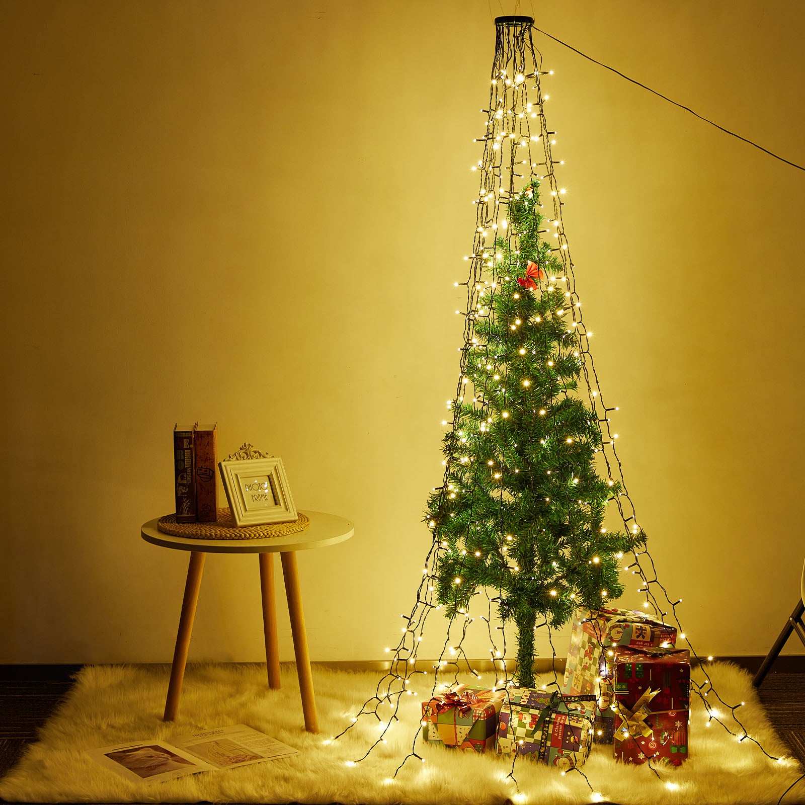 Guirlande lumineuse pour sapin de Noël 2 m 400 LED 8 modes Guirlande lumineuse pour intérieur Lumières de Noël pour décorer le sapin de Noël - 6