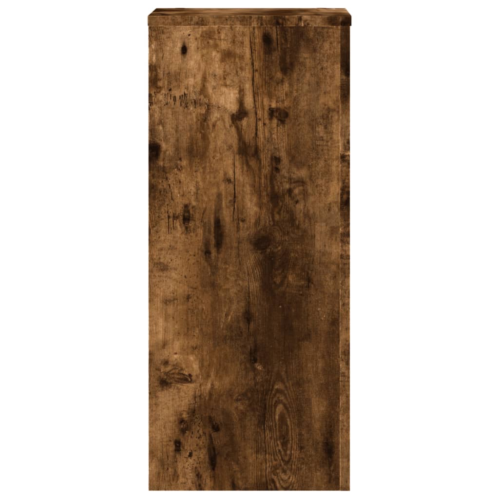 Supports pour plantes 2 pcs chêne fumé bois d'ingénierie - 5