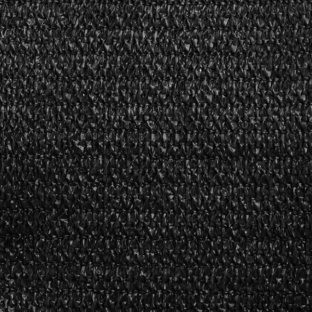 Żagiel przeciwsłoneczny 160 g/m² Czarny 3 x 4 m HDPE