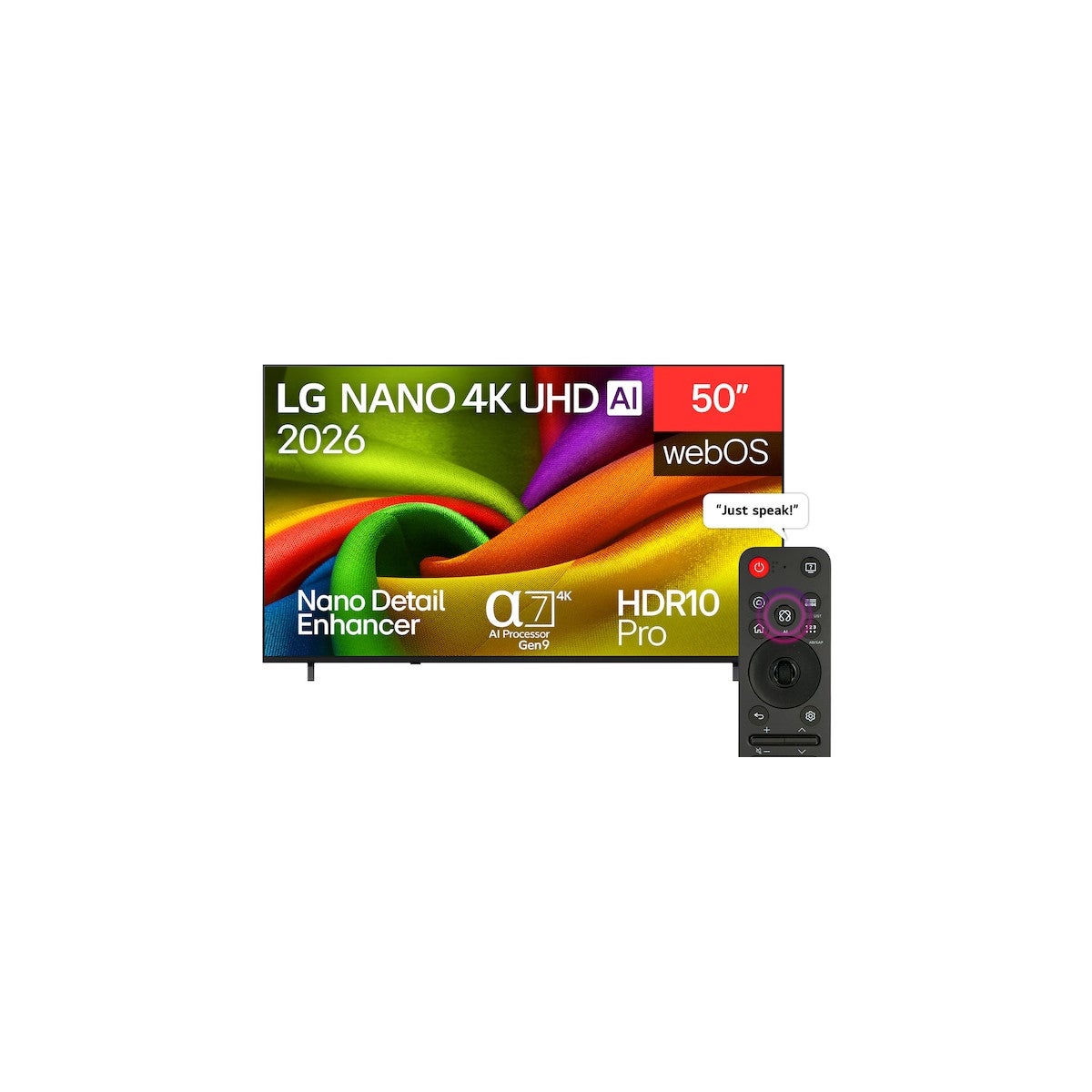 LG Smart TV 50 pulgadas 4K UHD NanoCell 50NU850B6LA Negro con procesador α7 AI Gen9 y sistema webOS - Imagen 6