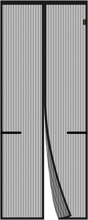 Moustiquaire De Porte Magnétique Rideau De Porte Antimoustique Avec Fermeture Aimantee Sans Percage Pour Porte De Balcon Noir 70 200cm 96223651
