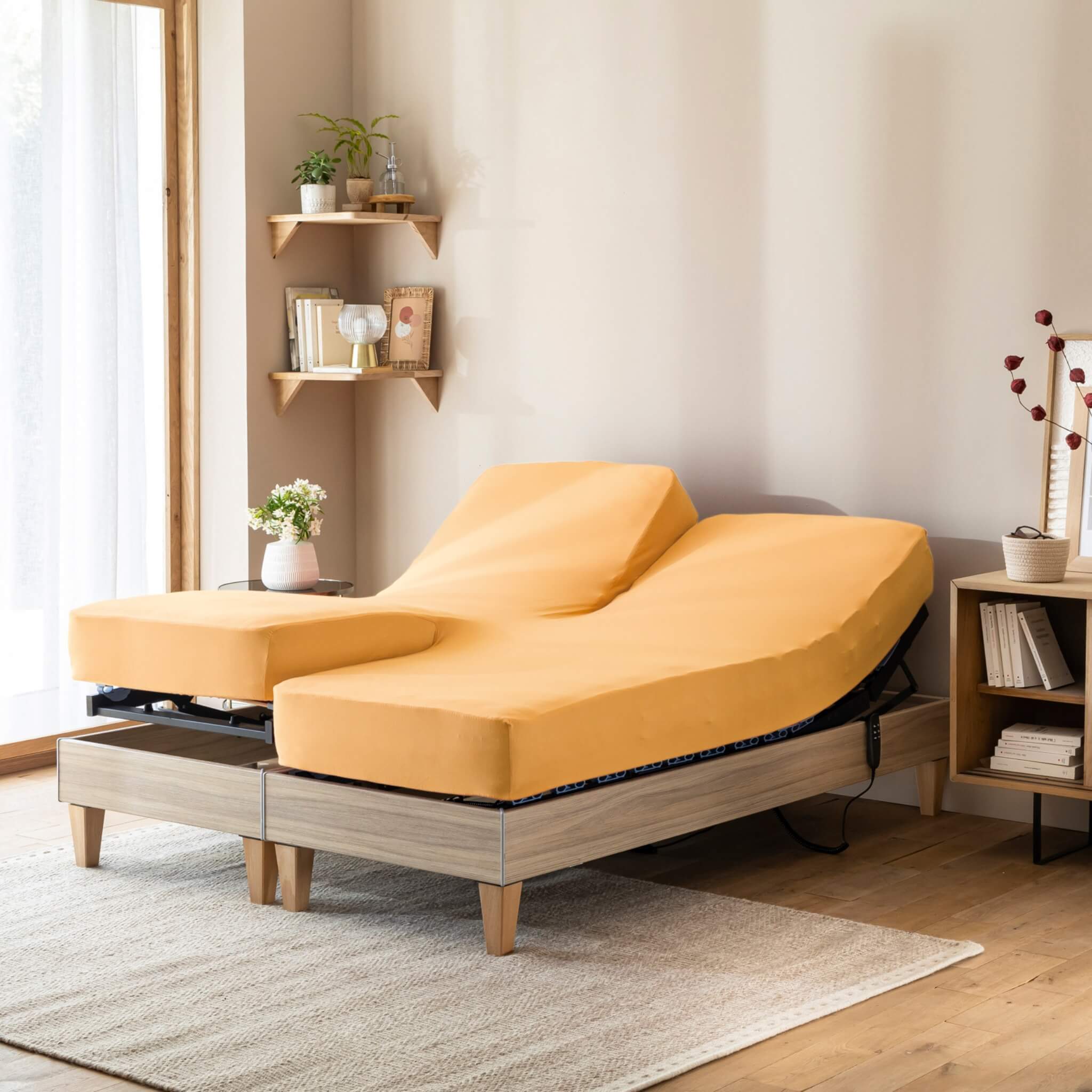 drap-housse-jaune-moutarde-pour-lit-articul-jersey-extensible-2x70x190
