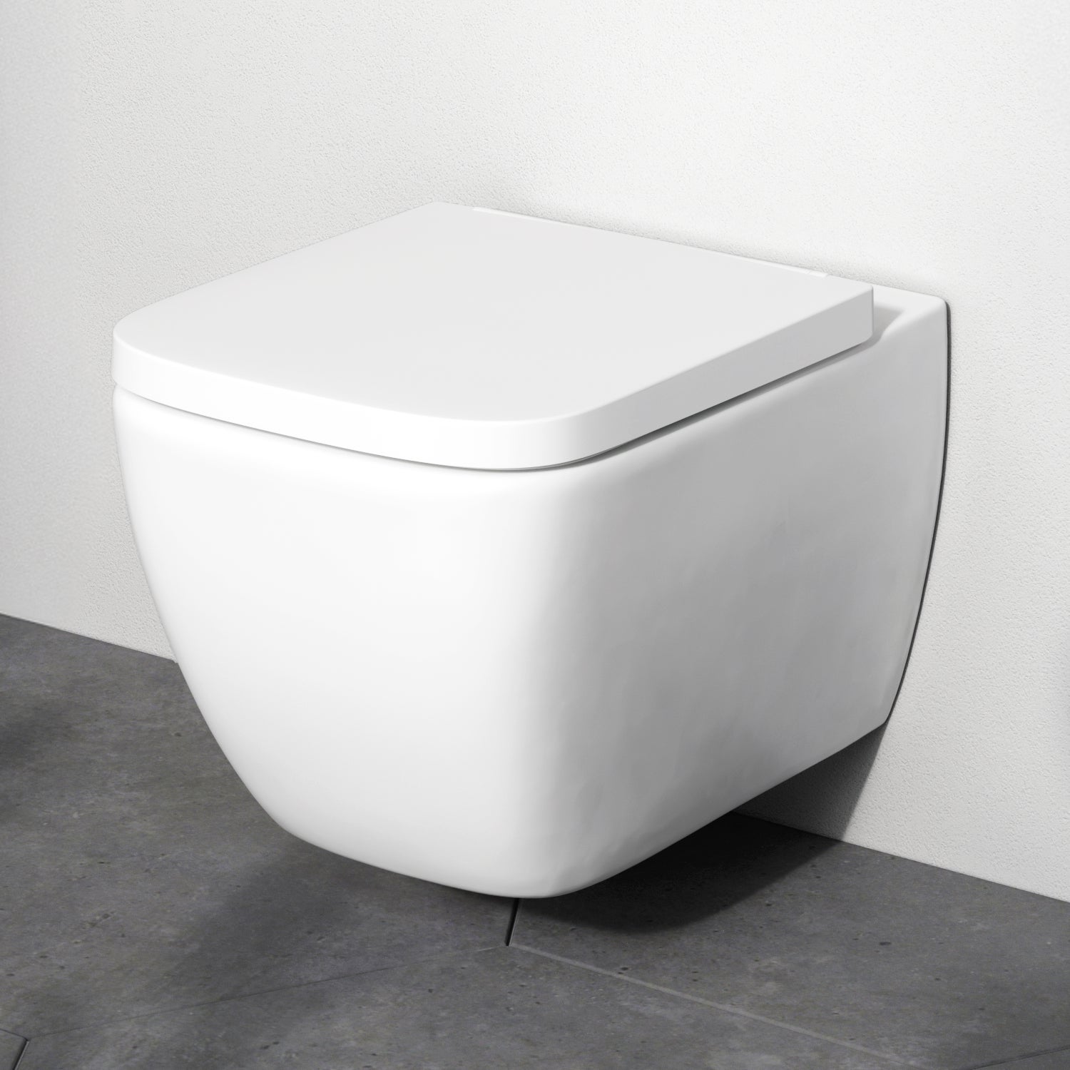 Miska WC wisząca toaleta FlashClean Gem z miękko zamykającą się pokrywą deski sedesowej, Gem biała CGA1700SC AM.PM