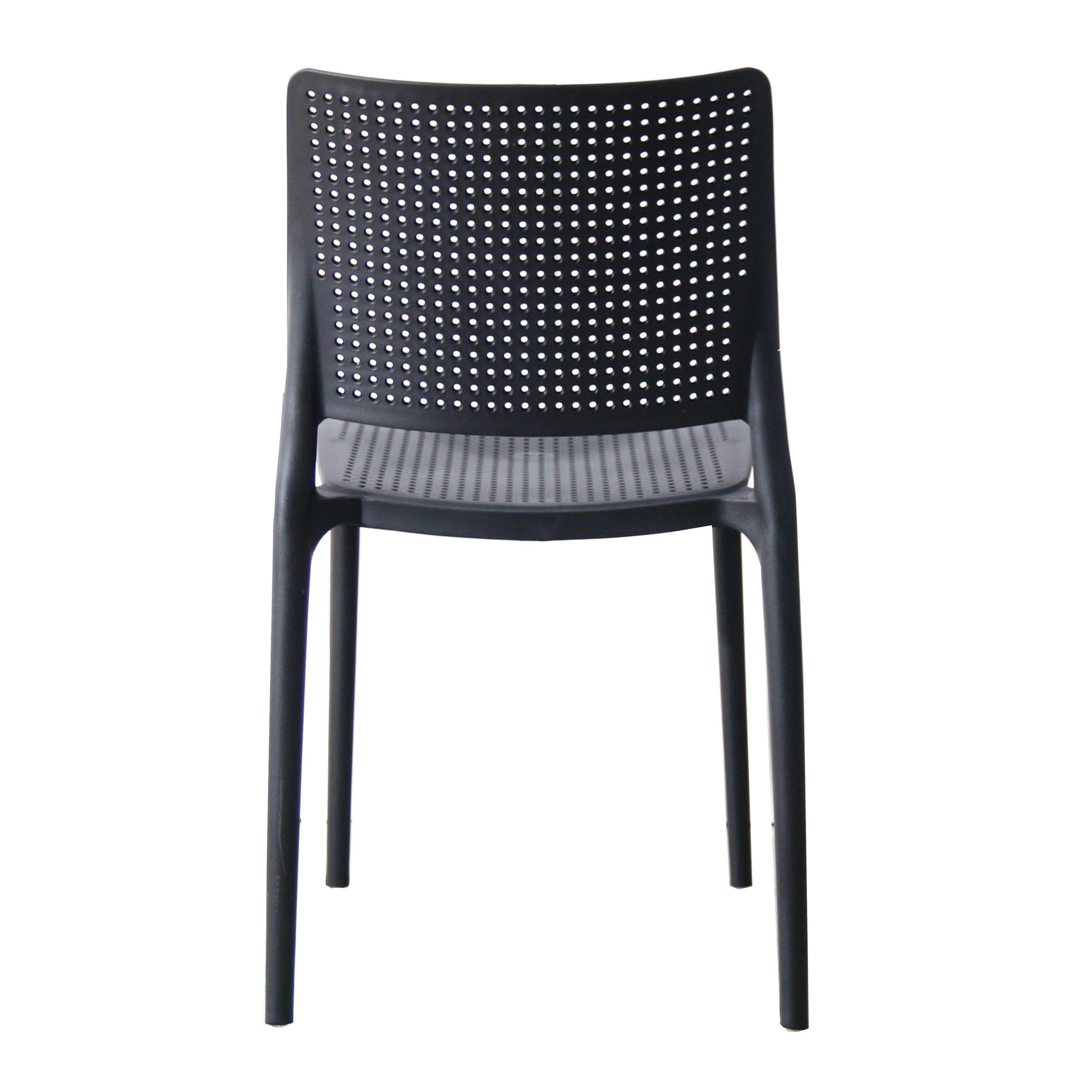 Chaise de jardin sans coussin Riga en Polypropylène Noir - 4