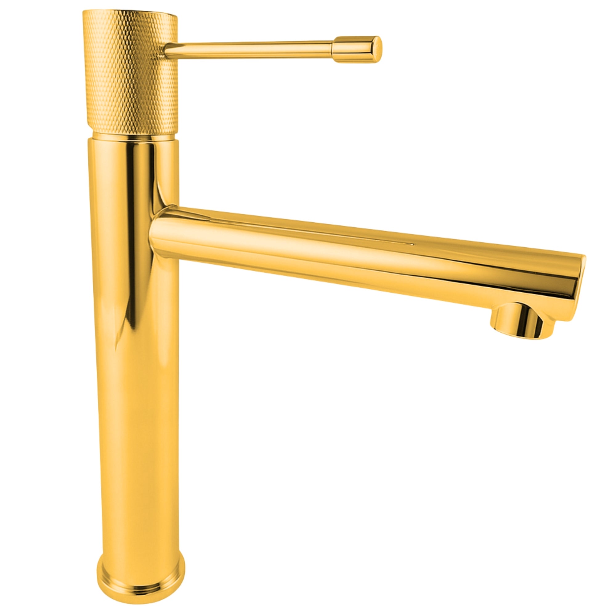 Bateria umywalkowa nablatowa Estiva Rinda 30 cm złoty błyszczący 1 szt.